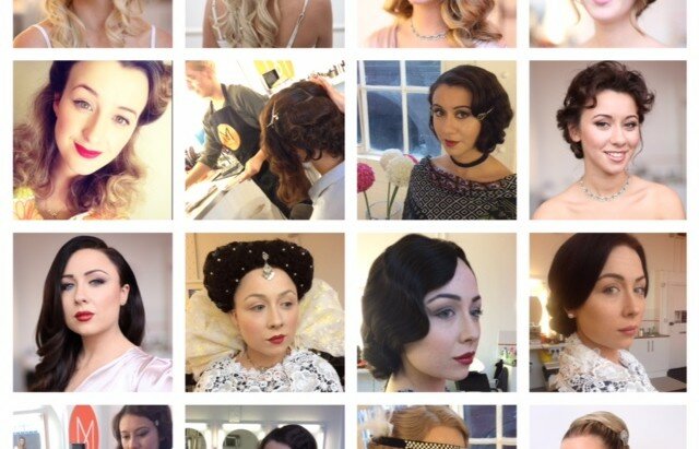 Veronica McAleer of MAKUP Collage of work by makup students